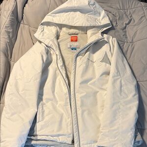 Columbia Snowy White Hooded Jacket